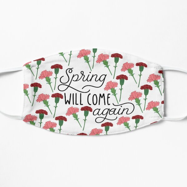 Spring will come again Flat Mask
