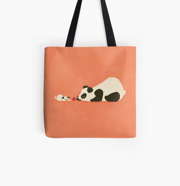 The Pug and the Panda All Over Print Tote Bag