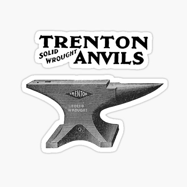 Item preview, Vintage Trenton Anvil Blacksmithing designed and sold by Cat Lady Designs.