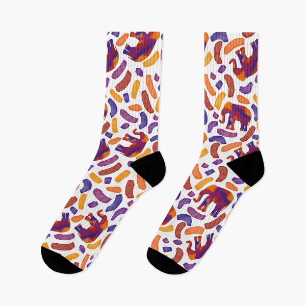Item preview, Elephants in Warm Colors designed and sold by Hodgepodge Bricolage.