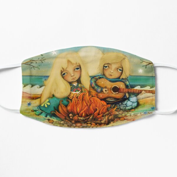 beach campfire Mask