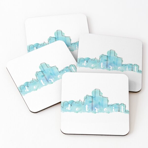 Item preview, Detroit skyline watercolor designed and sold by bcbayay designs.