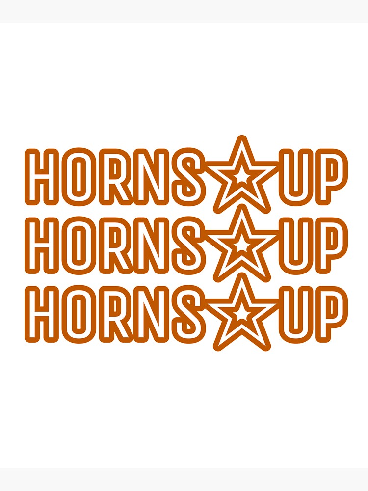 Horns Up - Dark Orange by kendylmccartney