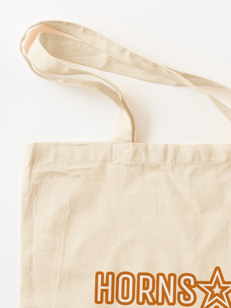 Alternate view of Horns Up - Dark Orange Tote Bag