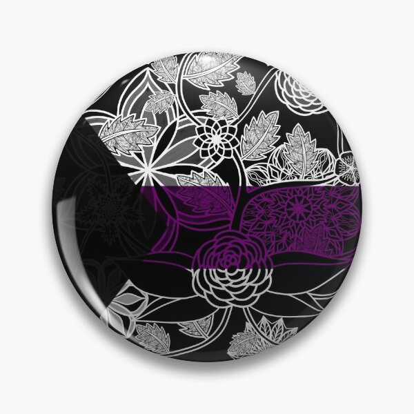 Flight Over Flowers of Fantasy - Demisexual Pride Flag Pin