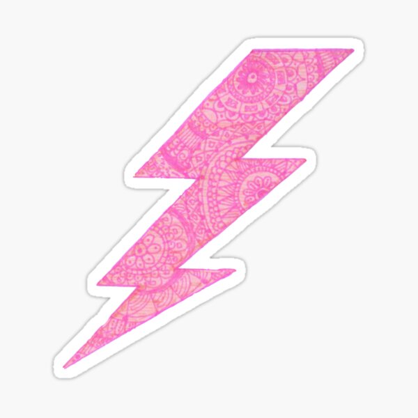 "zentangle lightning bolt" Sticker by cassidyjohnston Redbubble