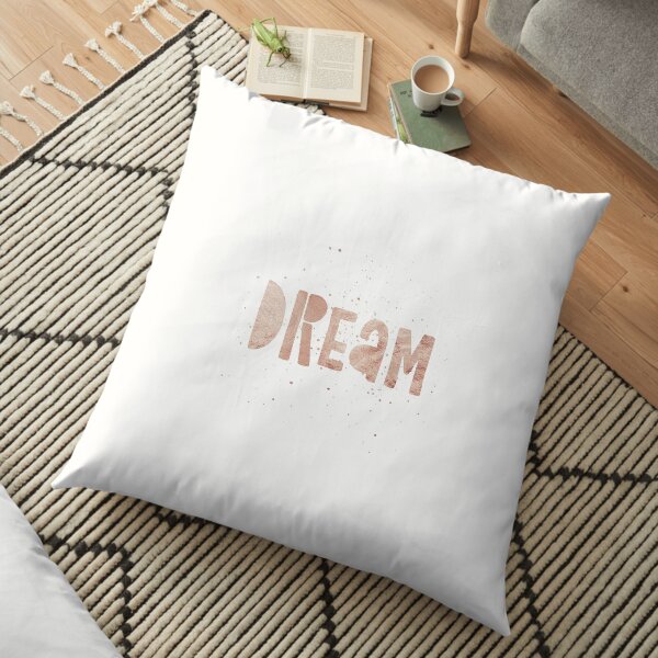 DREAM {shiny text} Floor Pillow
