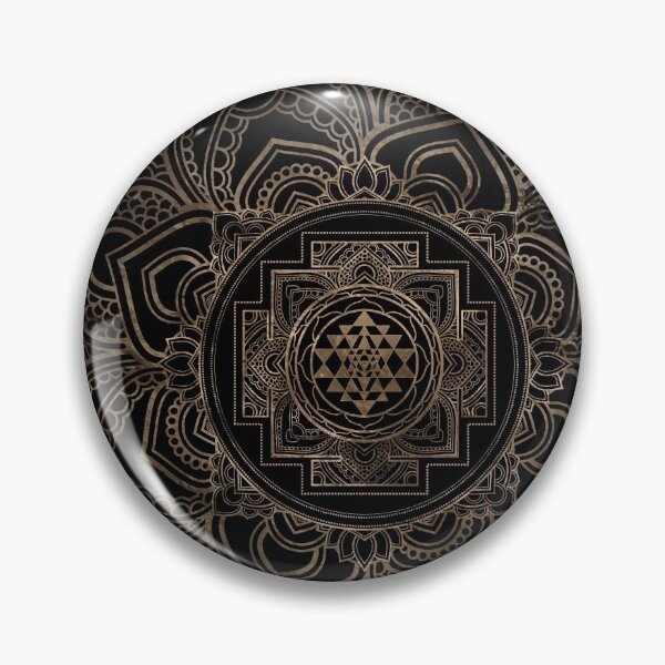 Item preview, Golden Sri Yantra  / Sri Chakra in lotus designed and sold by k9printart.