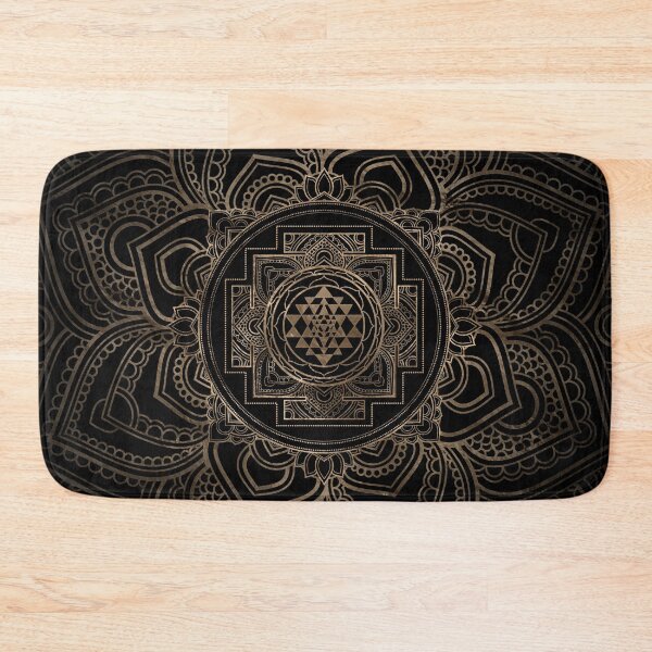 Item preview, Golden Sri Yantra  / Sri Chakra in lotus designed and sold by k9printart.