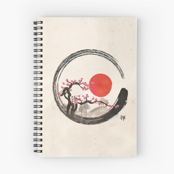 Item preview, Zen Enso Circle and Sakura Tree  designed and sold by k9printart.
