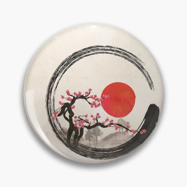 Item preview, Zen Enso Circle and Sakura Tree  designed and sold by k9printart.