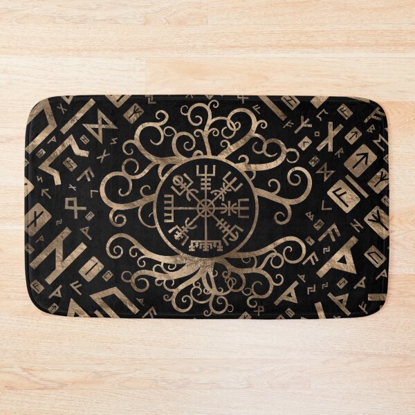 Item preview, Vegvisir Tree of life Yggdrasil and Runes designed and sold by k9printart.