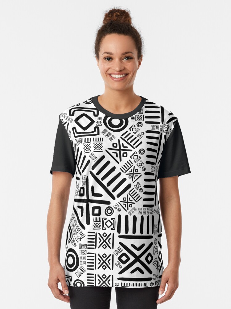 vintage Tee × African Batik Remake tunic Vintage Tee × African Batik Remake tunic