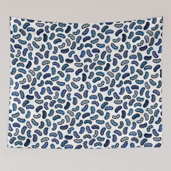 Item preview, Mitochondria in Blue designed and sold by Hodgepodge Bricolage.