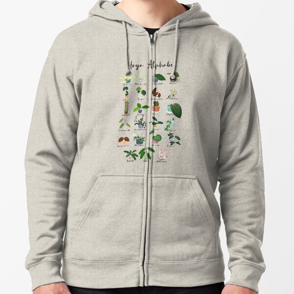 Hoya Alphabet Zipped Hoodie