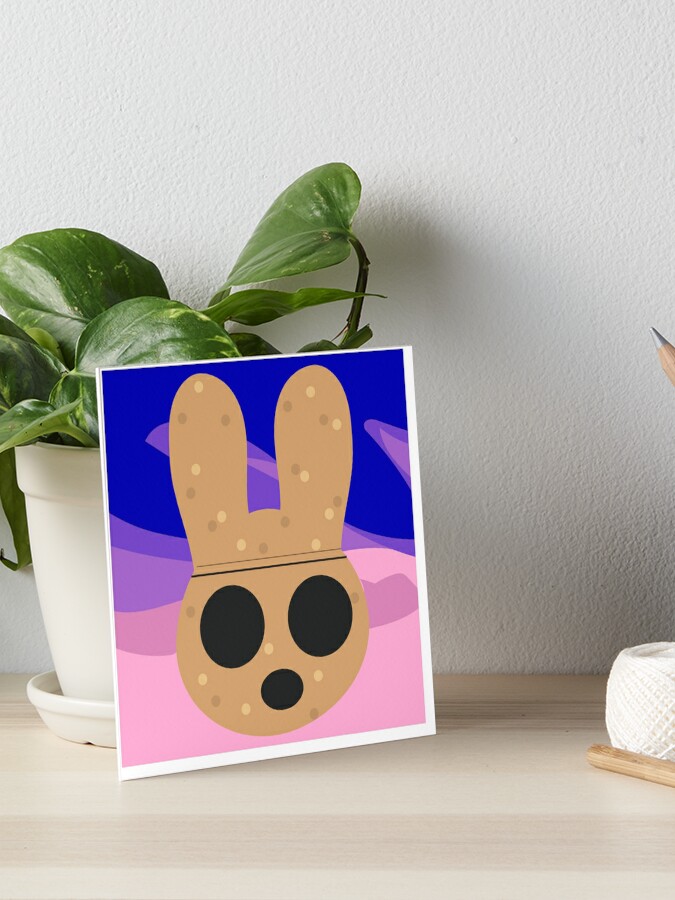 Coco The Bunny From Animal Crossing With Her Shirt Art Board Print By Shleemies Redbubble - cocos new home roblox