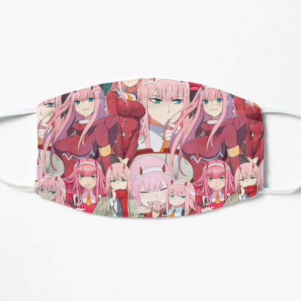 Anime Girl Accessories Redbubble - zero two face roblox