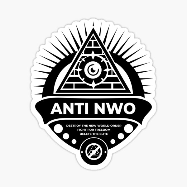 Vista previa del artículo con la obra «Anti NWO», diseñado y vendido por oliveribanez.