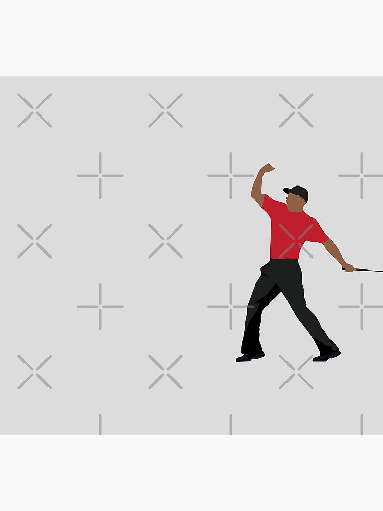 "TIGER WOODS FIST PUMP SUNDAY RED CHAMPION | GOLFER GOLF LOVER