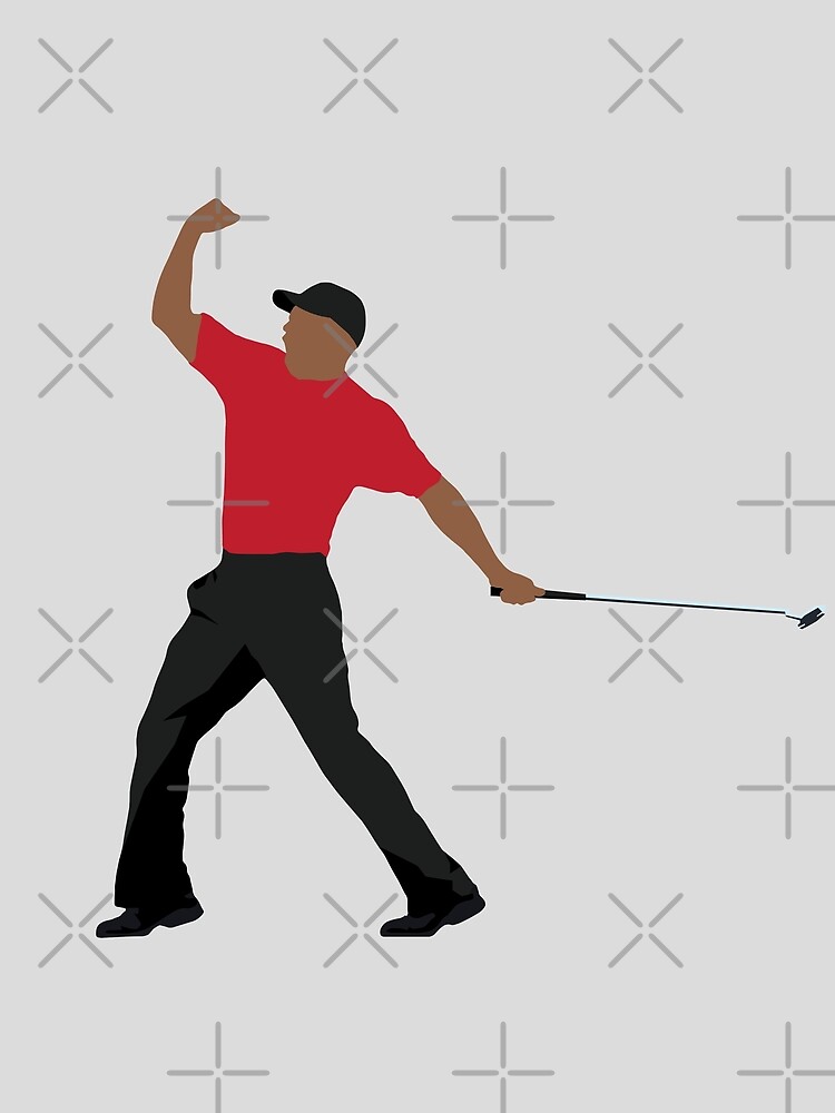 "TIGER WOODS FIST PUMP SUNDAY RED CHAMPION | GOLFER GOLF LOVER