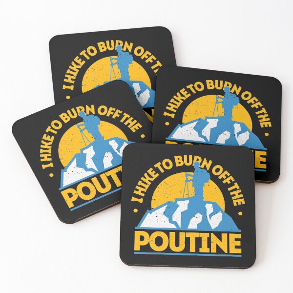 Item preview, Funny Food Hiking Shirt I Hike To Burn Off The Poutine designed and sold by Orange Pieces.