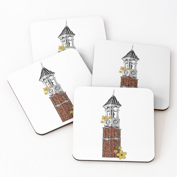 Item preview, Purdue University Bell tower with flowers designed and sold by MarthaLouise.