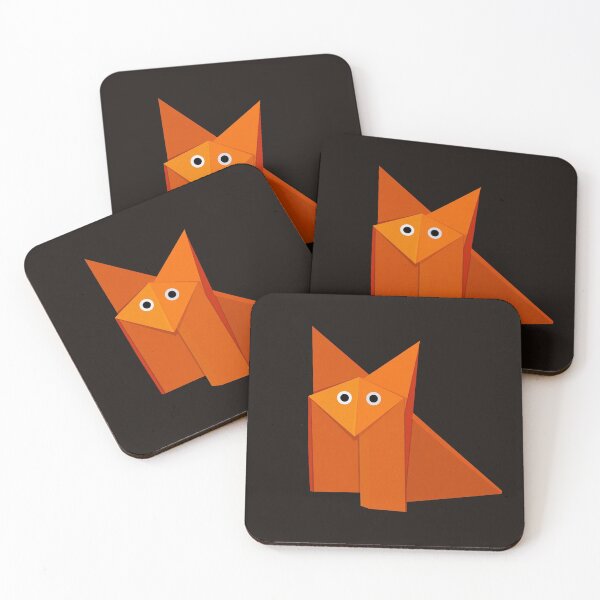 Item preview, Cute Origami Fox Dark designed and sold by Boriana Giormova.
