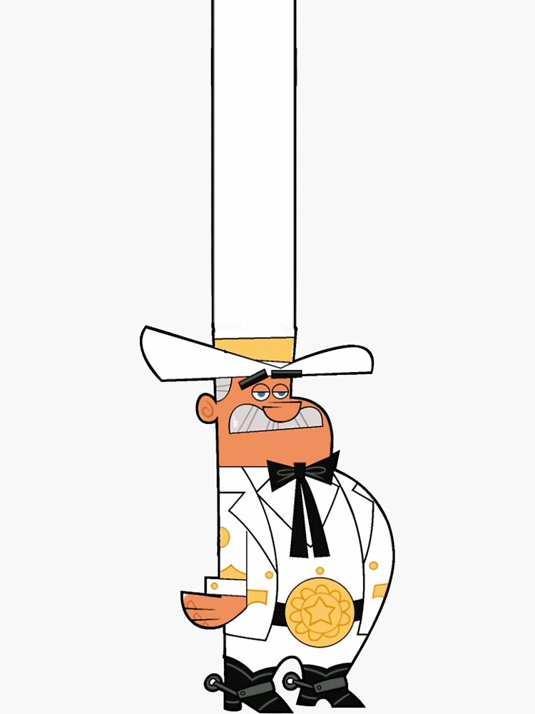 Doug Dimmadome Hat Too Big Sticker For Sale By Legggs1 Redbubble