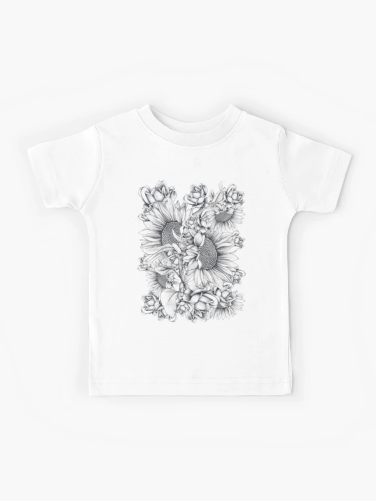 Black White SunFlowers and Roses