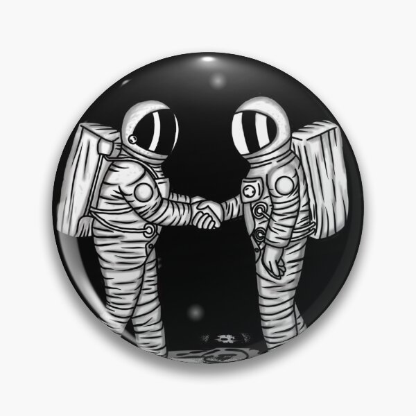Item preview, Two astronaut shaking hands designed and sold by dhridjie.