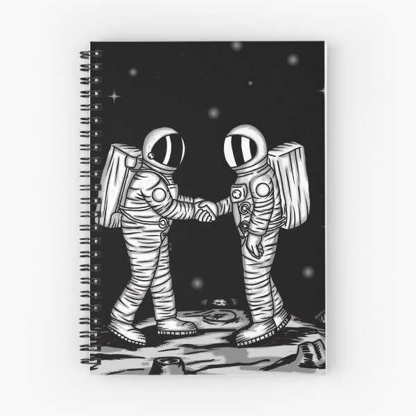 Item preview, Two astronaut shaking hands designed and sold by dhridjie.