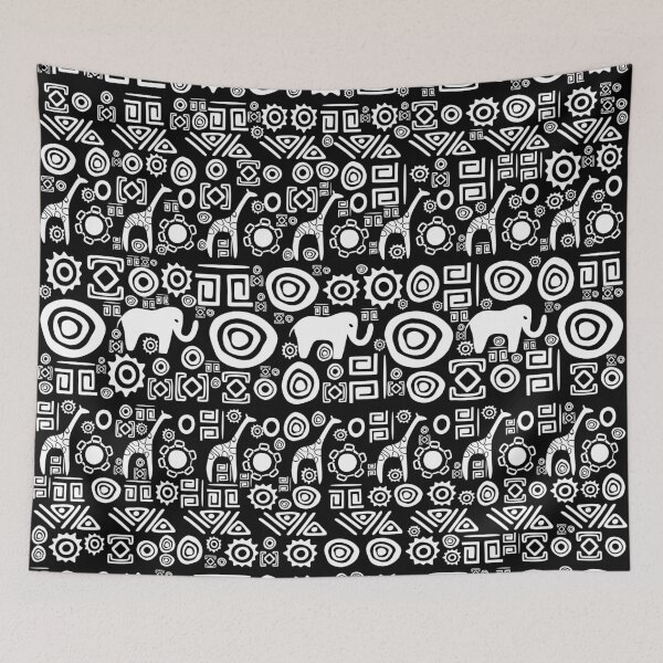 Item preview, Ethnic African Pattern- Black and White #4 designed and sold by k9printart.