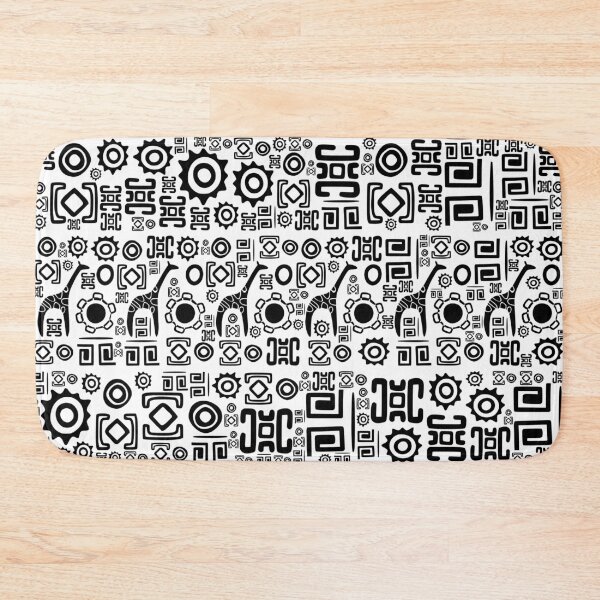 Item preview, Ethnic African Pattern- Black and White #2 designed and sold by k9printart.