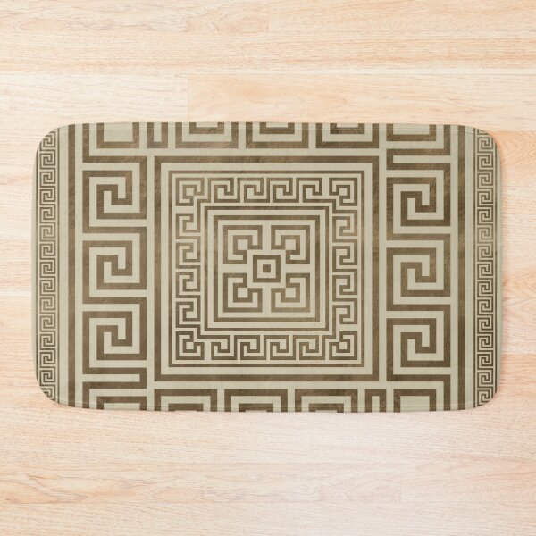 Item preview, Greek Key Ornament - Greek Meander - Pastel Gold designed and sold by k9printart.