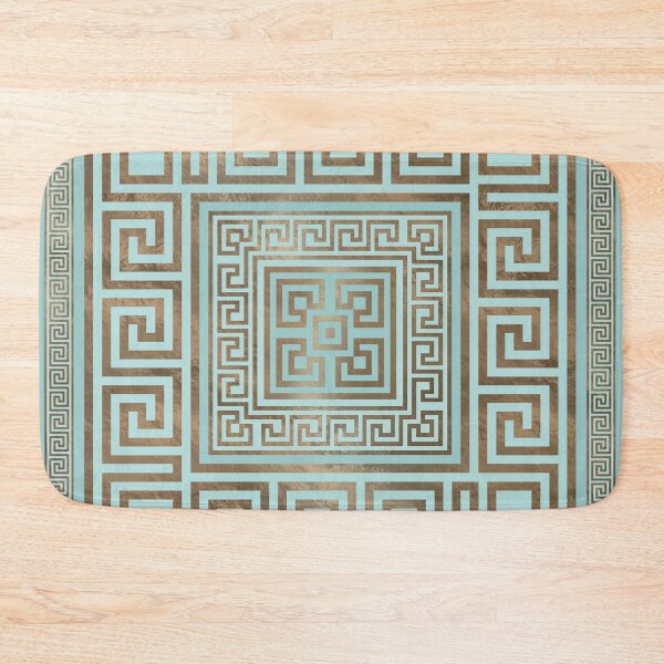 Item preview, Adorno de llave griega - Meandro griego - Oro y menta designed and sold by k9printart.