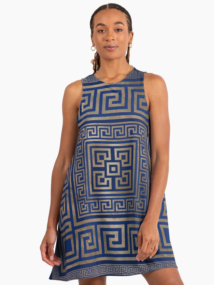 blue back white gold dress Gold & White Daisy Dress | Women's Dresses