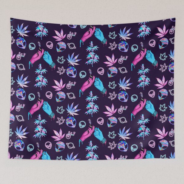 Item preview, Aesthetic Alien Stoner ~ Holo Neon Watercolor Pattern and Transparent Sticker Sheet Bundle Pack ~ Collection Set 1 designed and sold by Neon-Wolf.