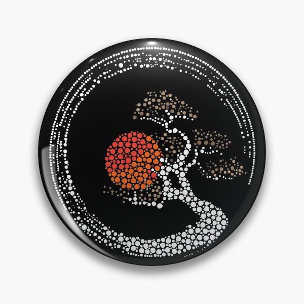 Item preview, Dot Art Enso Circle and Bonsai Tree designed and sold by k9printart.