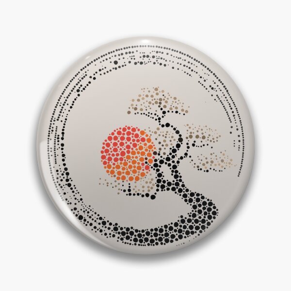 Item preview, Dot Art Enso Circle and Bonsai Tree designed and sold by k9printart.