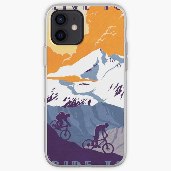 Live to Ride, Ride to Live retro cycling poster iPhone Soft Case