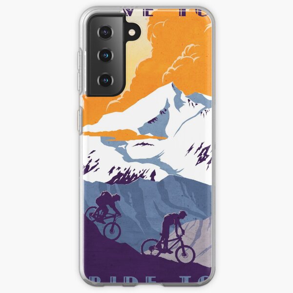 Live to Ride, Ride to Live retro cycling poster Samsung Galaxy Soft Case