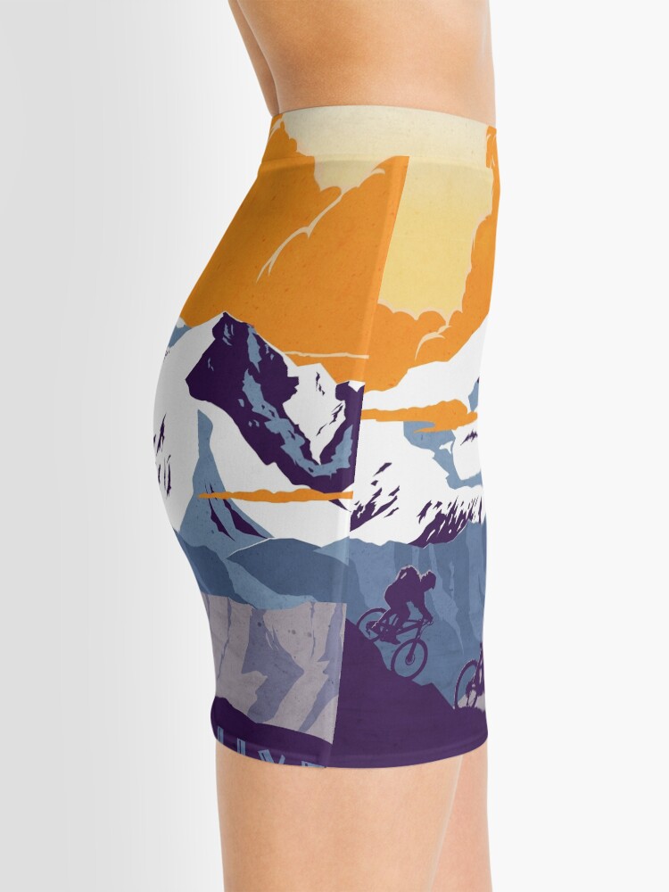 Alternate view of Live to Ride, Ride to Live retro cycling poster Mini Skirt