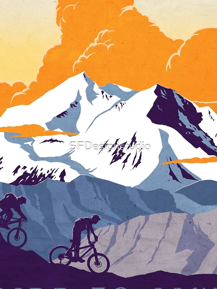 Live to Ride, Ride to Live retro cycling poster by SFDesignstudio
