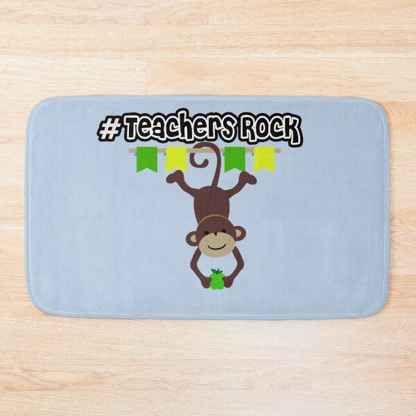 Item preview, Teachers Rock #teachersrock - Support our teachers design with cheeky monkey and granny smith apple designed and sold by Iskybibblle.