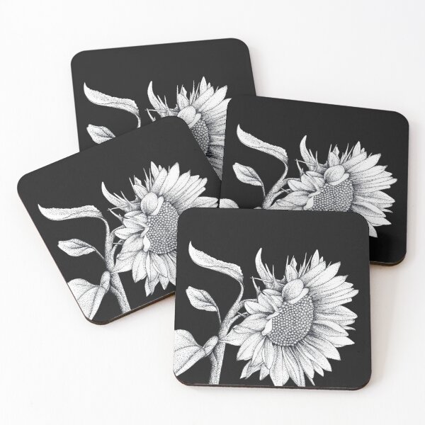 Item preview, Black White Sunflower  designed and sold by Flower Magic .