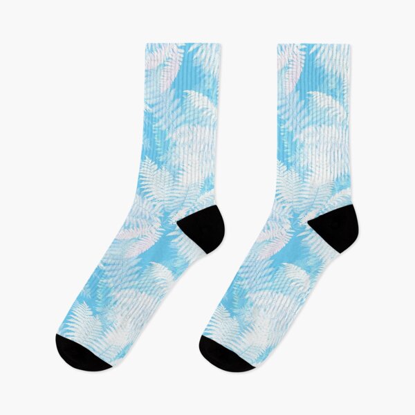 Item preview, winter blue fern pattern designed and sold by AsyaTury.