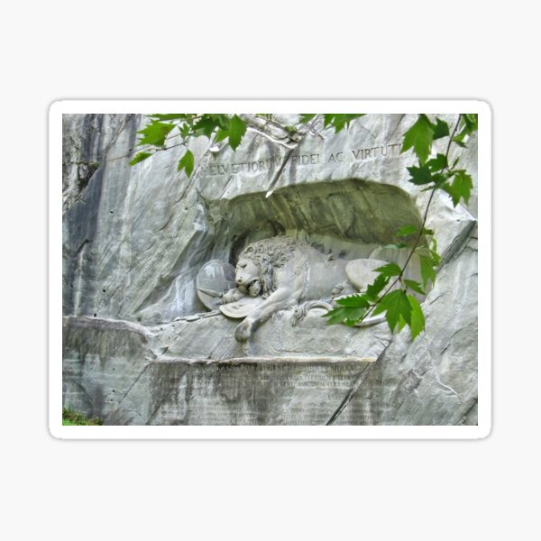 Lion of Lucerne Sticker