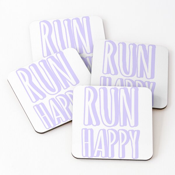 Item preview, Run Happy purple pastel sticker designed and sold by schmicol.