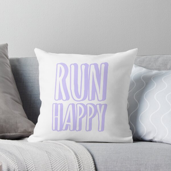 Item preview, Run Happy purple pastel sticker designed and sold by schmicol.