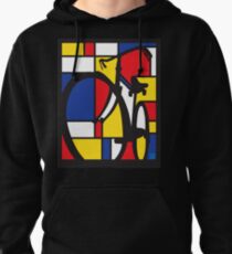 Mondrian Bicycle Pullover Hoodie